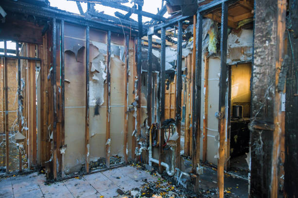 Professional Fire Damage Removal technician working in Washington Court House, OH